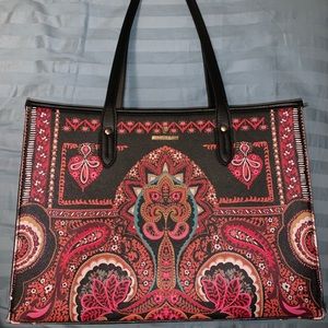Spartina 449, Medium Midnight Coral Tote